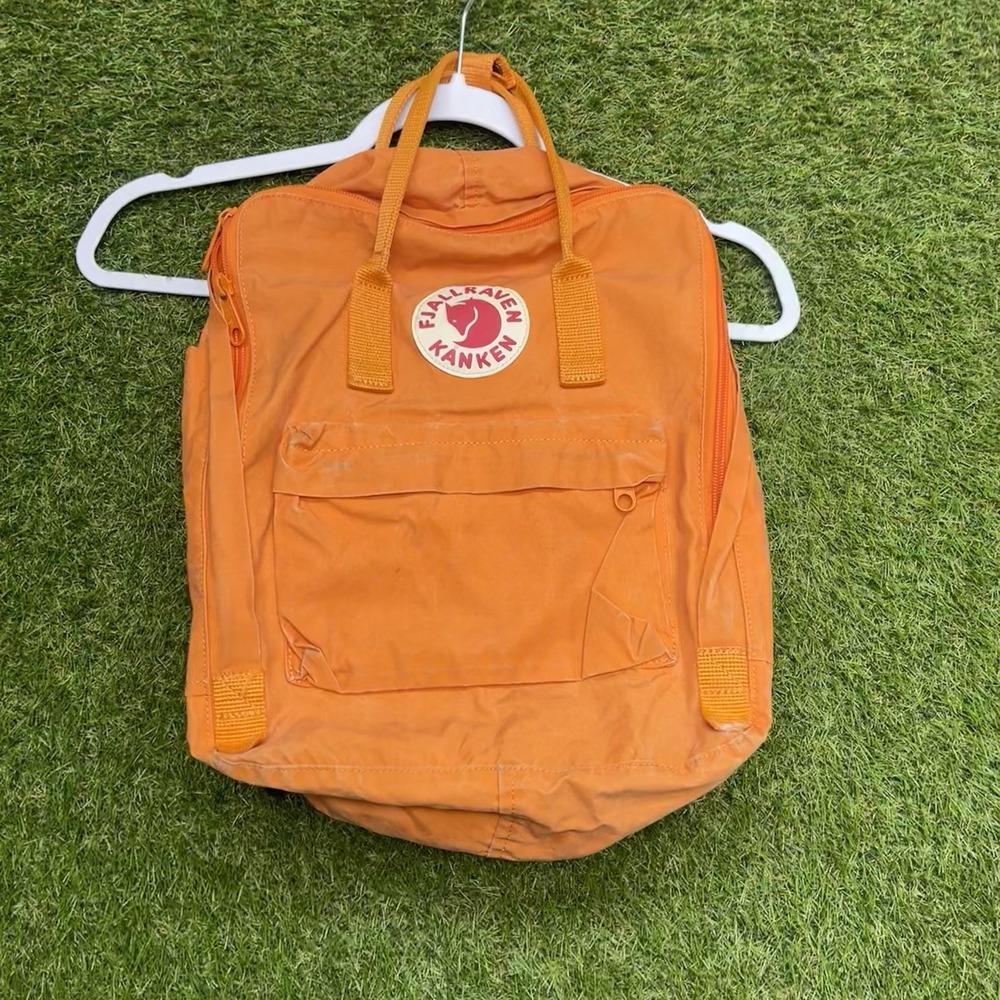 Fjallraven Kanken Spicy Orange Backpack 23510 Top Handles 15"×11"